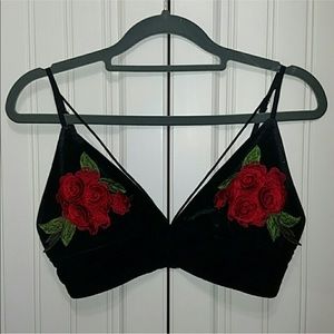 Torrid Forever 21 Plus Asos Curve Velvet Bralette